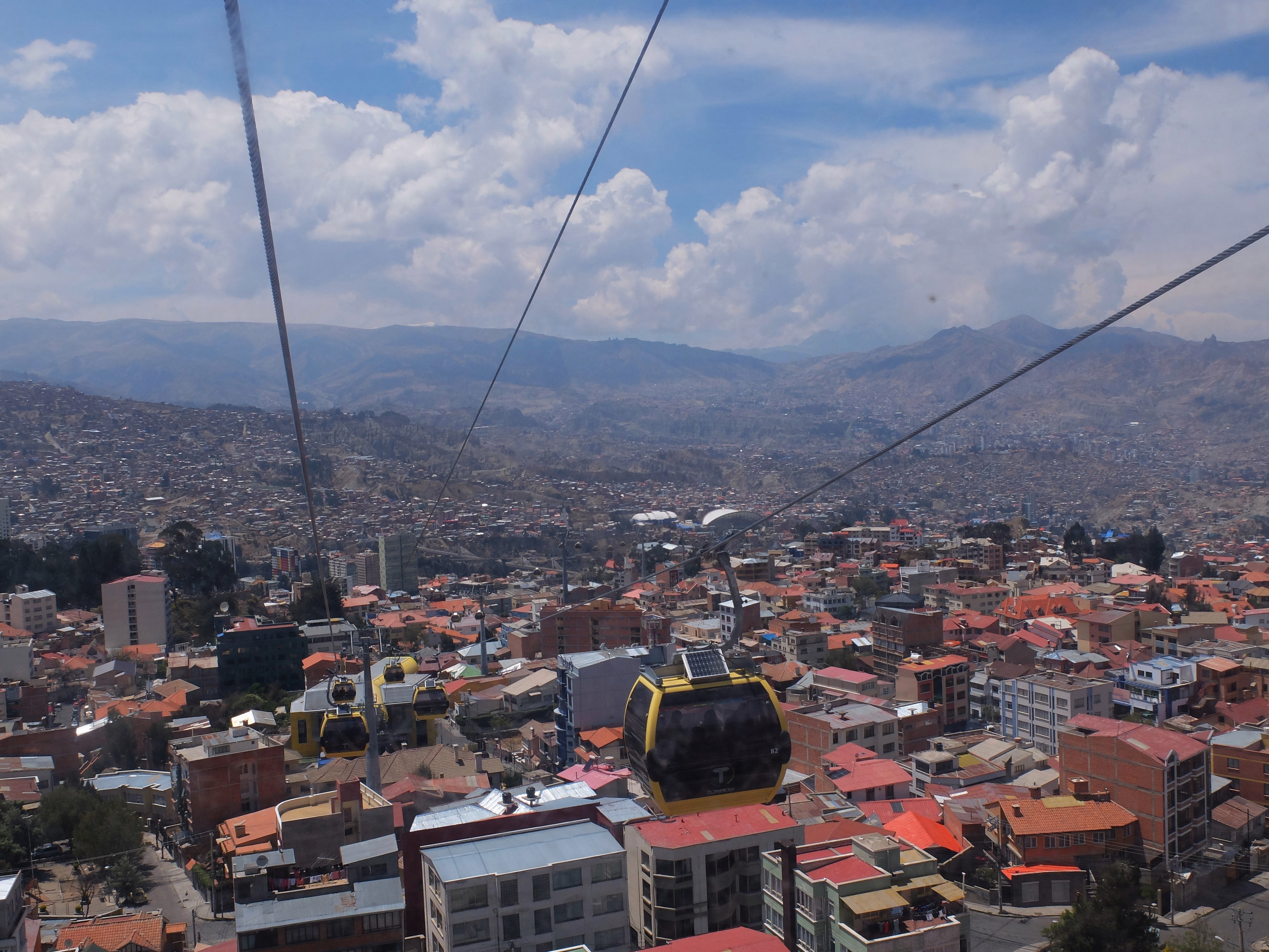 La Paz, dans le téléphérique